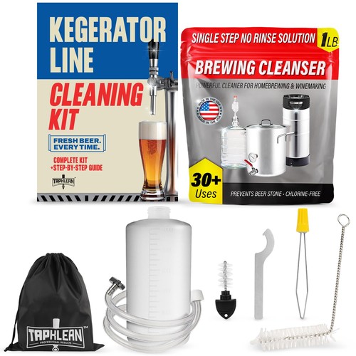 Kegerator cleaning kit with - with, 1